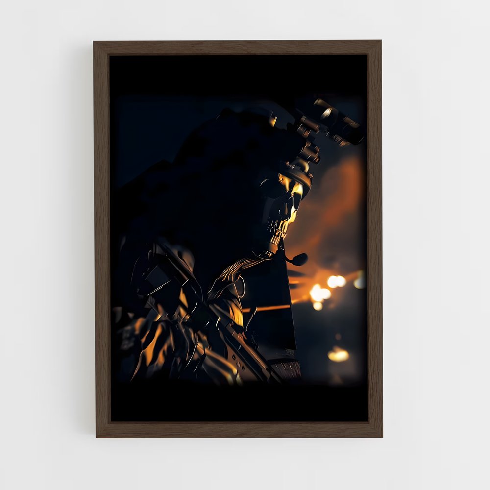 Poster Ghost in Gold – affiche Call of Duty (vue 5)